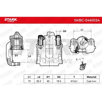 Zacisk Hamulcowy Stark SKBC-0460124 SKBC-0460124 - foto 7