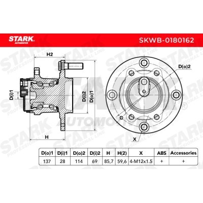 Łożysko Koła Stark SKWB-0180162 SKWB-0180162 - foto 3