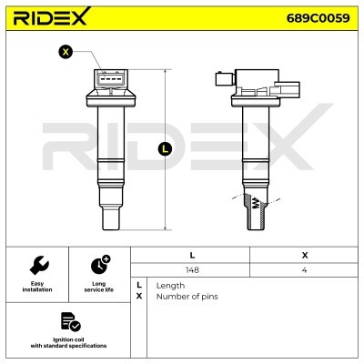 Cewka Zapłonowa RIDEX 689C0059 689C0059 - foto 4