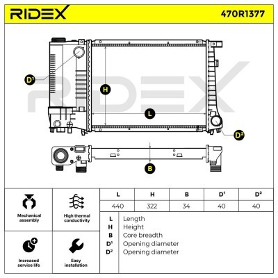 Chłodnica RIDEX 470R1377 470R1377 - foto 5