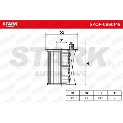 Filtr Oleju Stark SKOF-0860149 SKOF-0860149 - foto 5