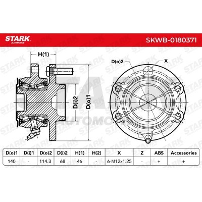 Łożysko Koła Stark SKWB-0180371 SKWB-0180371 - foto 3