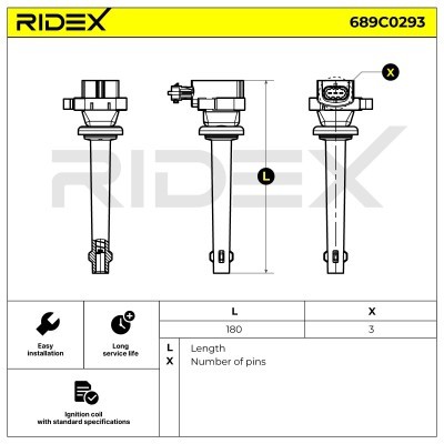 Cewka Zapłonowa RIDEX 689C0293 689C0293 - foto 2