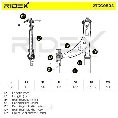 Wahacz RIDEX 273C0805 273C0805 - foto 7