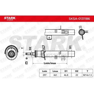 Amortyzator Stark SKSA-0131186 SKSA-0131186 - foto 3