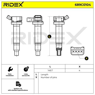 Cewka Zapłonowa RIDEX 689C0104 689C0104 - foto 4