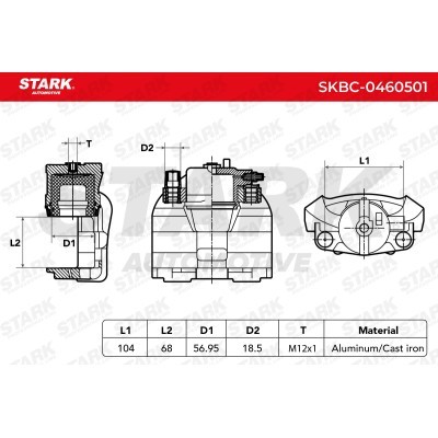 Zacisk Hamulcowy Stark SKBC-0460501 SKBC-0460501 - foto 6