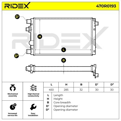 Chłodnica RIDEX 470R0193 470R0193 - foto 5