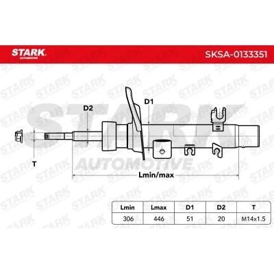Amortyzator Stark SKSA-0133351 SKSA-0133351 - foto 2