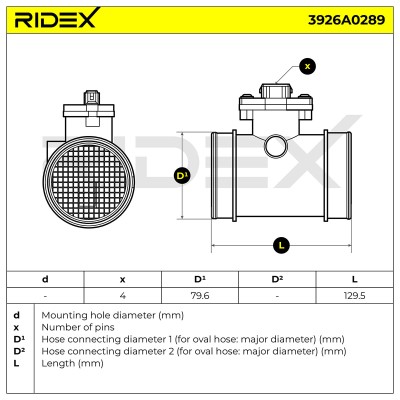 Przepływomierz RIDEX 3926A0289 3926A0289 - foto 6