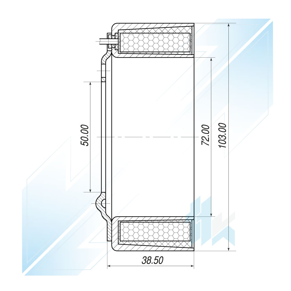 Elektromagnes Sprężarki Klimatyzacji SANDEN 5H14 Universal, 24V 116S5H4400 - foto 3