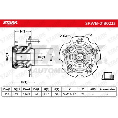 Łożysko Koła Stark SKWB-0180233 SKWB-0180233 - foto 4