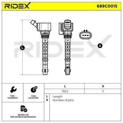 Cewka Zapłonowa RIDEX 689C0015 689C0015 - foto 6