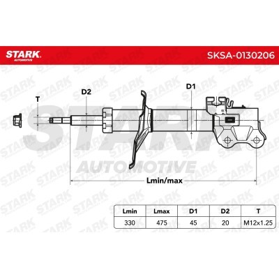 Amortyzator Stark SKSA-0130206 SKSA-0130206 - foto 3