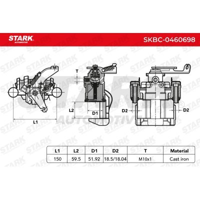Zacisk Hamulcowy Stark SKBC-0460698 SKBC-0460698 - foto 5