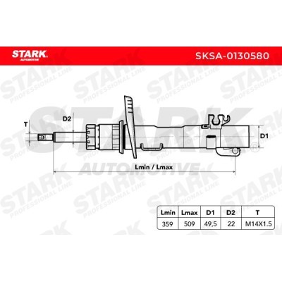 Amortyzator Stark SKSA-0130580 SKSA-0130580 - foto 3