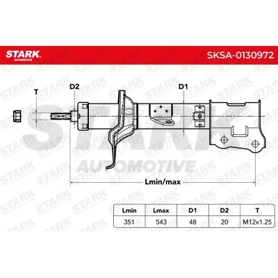 Amortyzator Stark SKSA-0130972 SKSA-0130972 - foto 2
