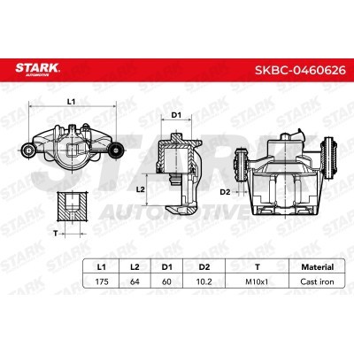 Zacisk Hamulcowy Stark SKBC-0460626 SKBC-0460626 - foto 3