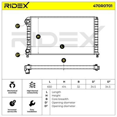Chłodnica RIDEX 470R0701 470R0701 - foto 5