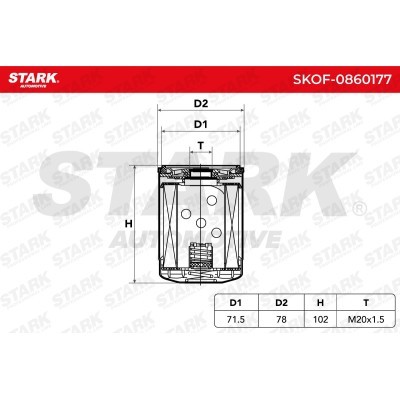 Filtr Oleju Stark SKOF-0860177 SKOF-0860177 - foto 5