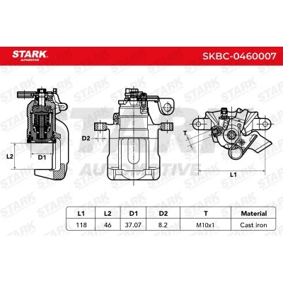 Zacisk Hamulcowy Stark SKBC-0460007 SKBC-0460007 - foto 4