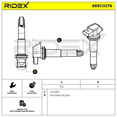 Cewka Zapłonowa RIDEX 689C0276 689C0276 - foto 6