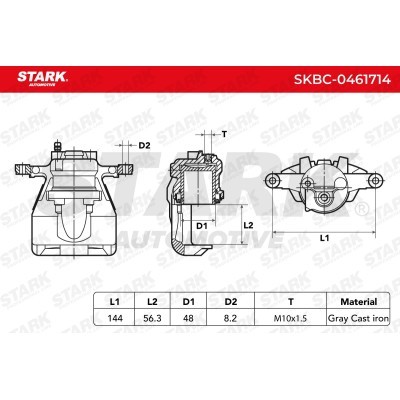 Zacisk Hamulcowy Stark SKBC-0461714 SKBC-0461714 - foto 5