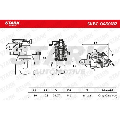 Zacisk Hamulcowy Stark SKBC-0460182 SKBC-0460182 - foto 5