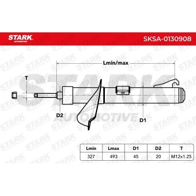 Amortyzator Stark SKSA-0130908 SKSA-0130908 - foto 3