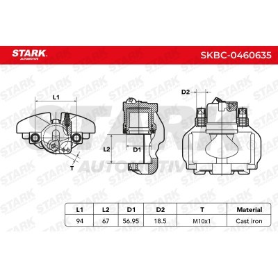 Zacisk Hamulcowy Stark SKBC-0460635 SKBC-0460635 - foto 7