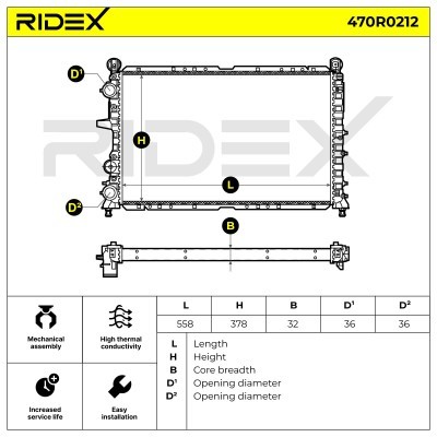 Chłodnica RIDEX 470R0212 470R0212 - foto 8