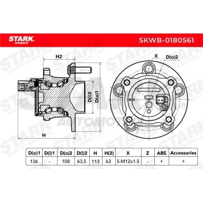 Łożysko Koła Stark SKWB-0180561 SKWB-0180561 - foto 2