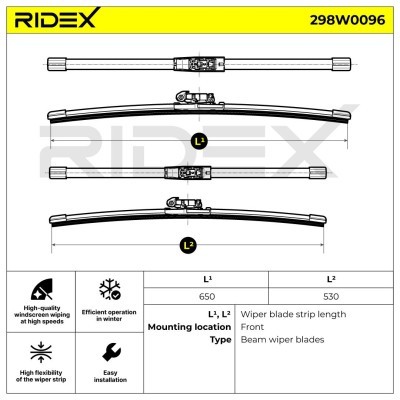 Pióro Wycieraczki RIDEX 298W0096 298W0096 - foto 6
