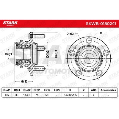 Łożysko Koła Stark SKWB-0180241 SKWB-0180241 - foto 3