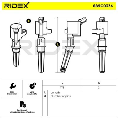Cewka Zapłonowa RIDEX 689C0334 689C0334 - foto 2