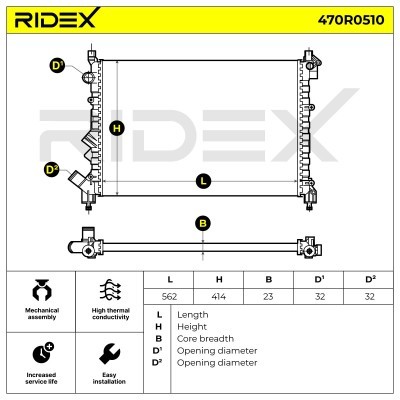 Chłodnica RIDEX 470R0510 470R0510 - foto 4