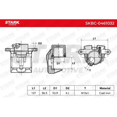 Zacisk Hamulcowy Stark SKBC-0461032 SKBC-0461032 - foto 6