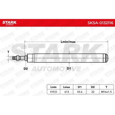 Amortyzator Stark SKSA-0132116 SKSA-0132116 - foto 3