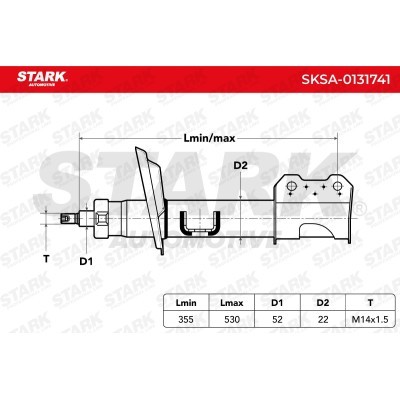 Amortyzator Stark SKSA-0131741 SKSA-0131741 - foto 3