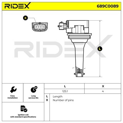 Cewka Zapłonowa RIDEX 689C0089 689C0089 - foto 6