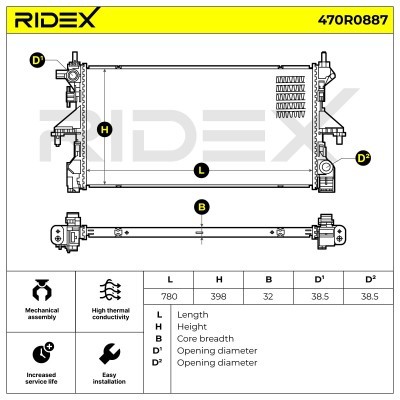Chłodnica RIDEX 470R0887 470R0887 - foto 5