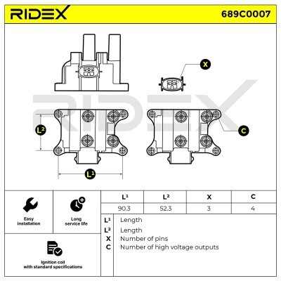 Cewka Zapłonowa RIDEX 689C0007 689C0007 - foto 4