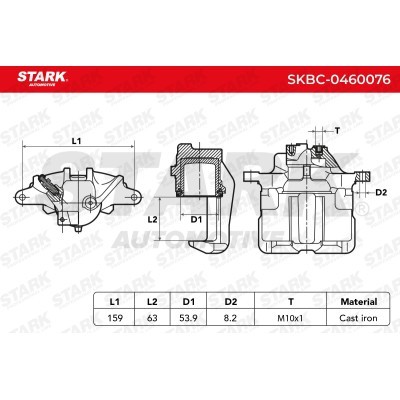 Zacisk Hamulcowy Stark SKBC-0460076 SKBC-0460076 - foto 3