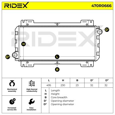 Chłodnica RIDEX 470R0666 470R0666 - foto 5