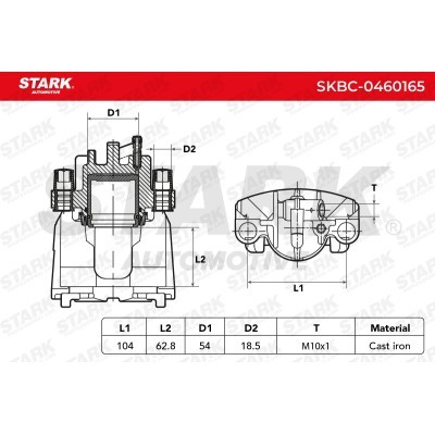 Zacisk Hamulcowy Stark SKBC-0460165 SKBC-0460165 - foto 3
