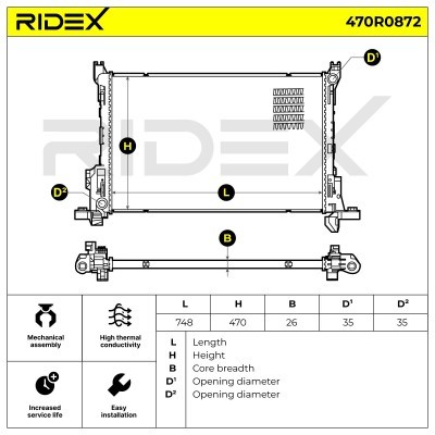 Chłodnica RIDEX 470R0872 470R0872 - foto 7
