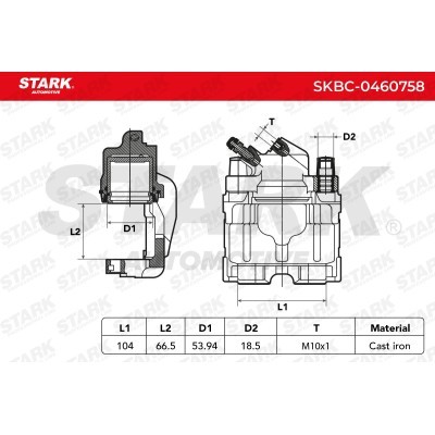 Zacisk Hamulcowy Stark SKBC-0460758 SKBC-0460758 - foto 6