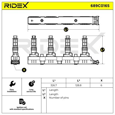 Cewka Zapłonowa RIDEX 689C0165 689C0165 - foto 4