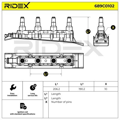 Cewka Zapłonowa RIDEX 689C0102 689C0102 - foto 8