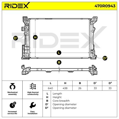 Chłodnica RIDEX 470R0943 470R0943 - foto 5